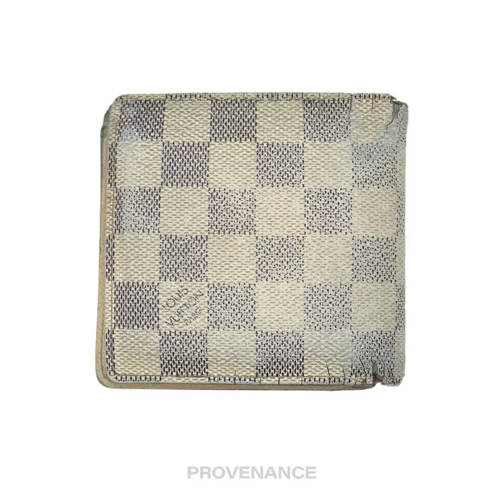 🔴 Louis Vuitton Marco Wallet - Damier Azur